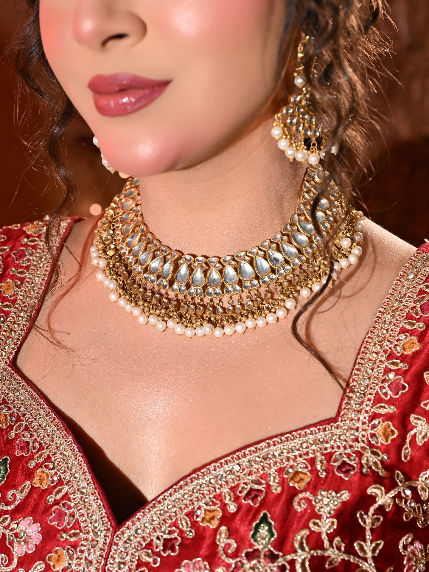 Kundan polki choker from Varun Jewellers