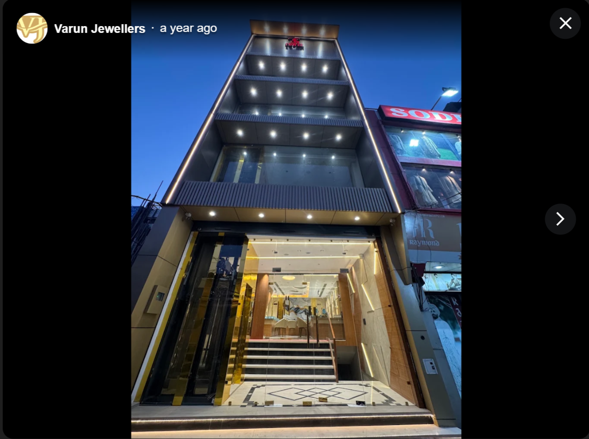 Varun Jewellers showroom exterior