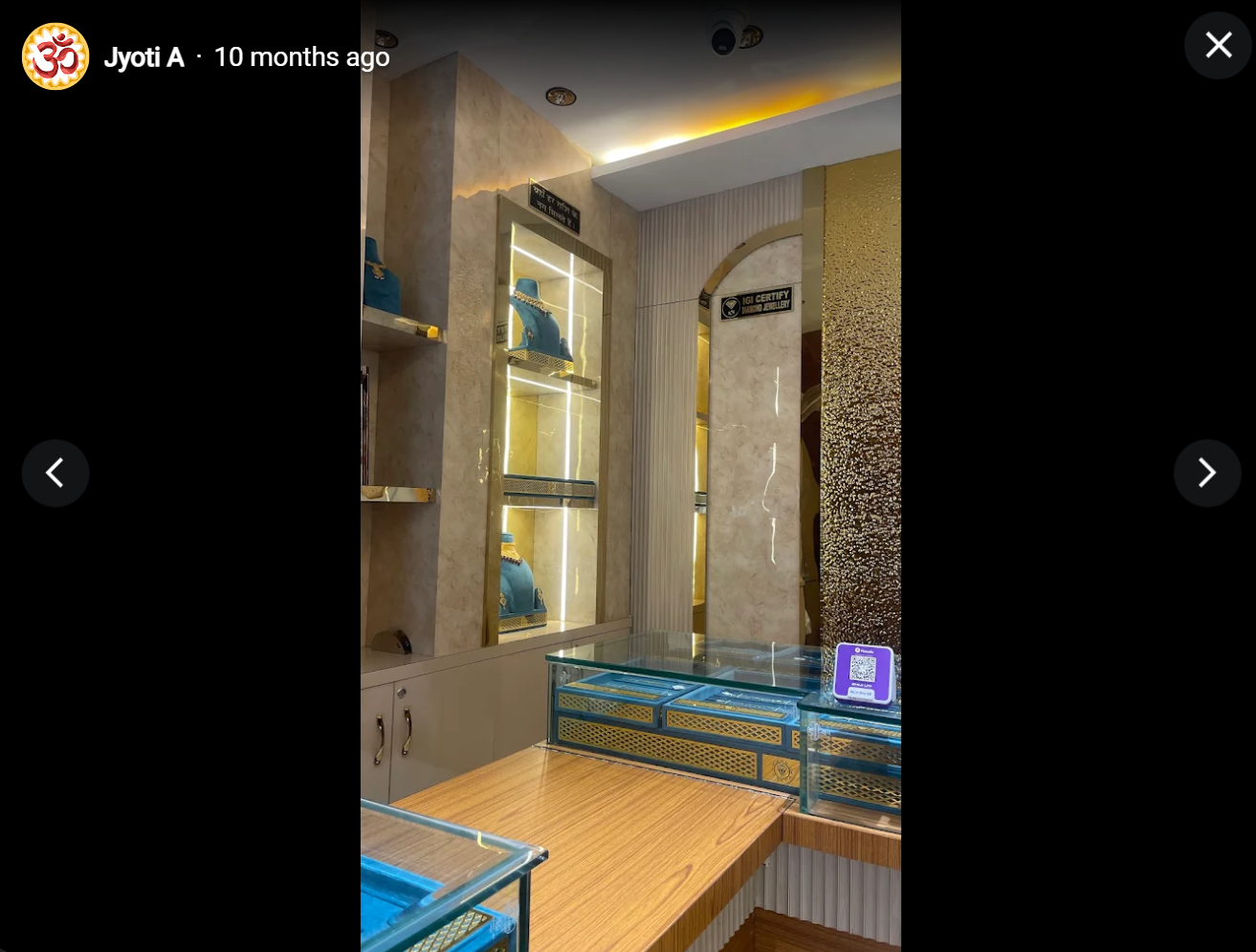 Jewellery counter