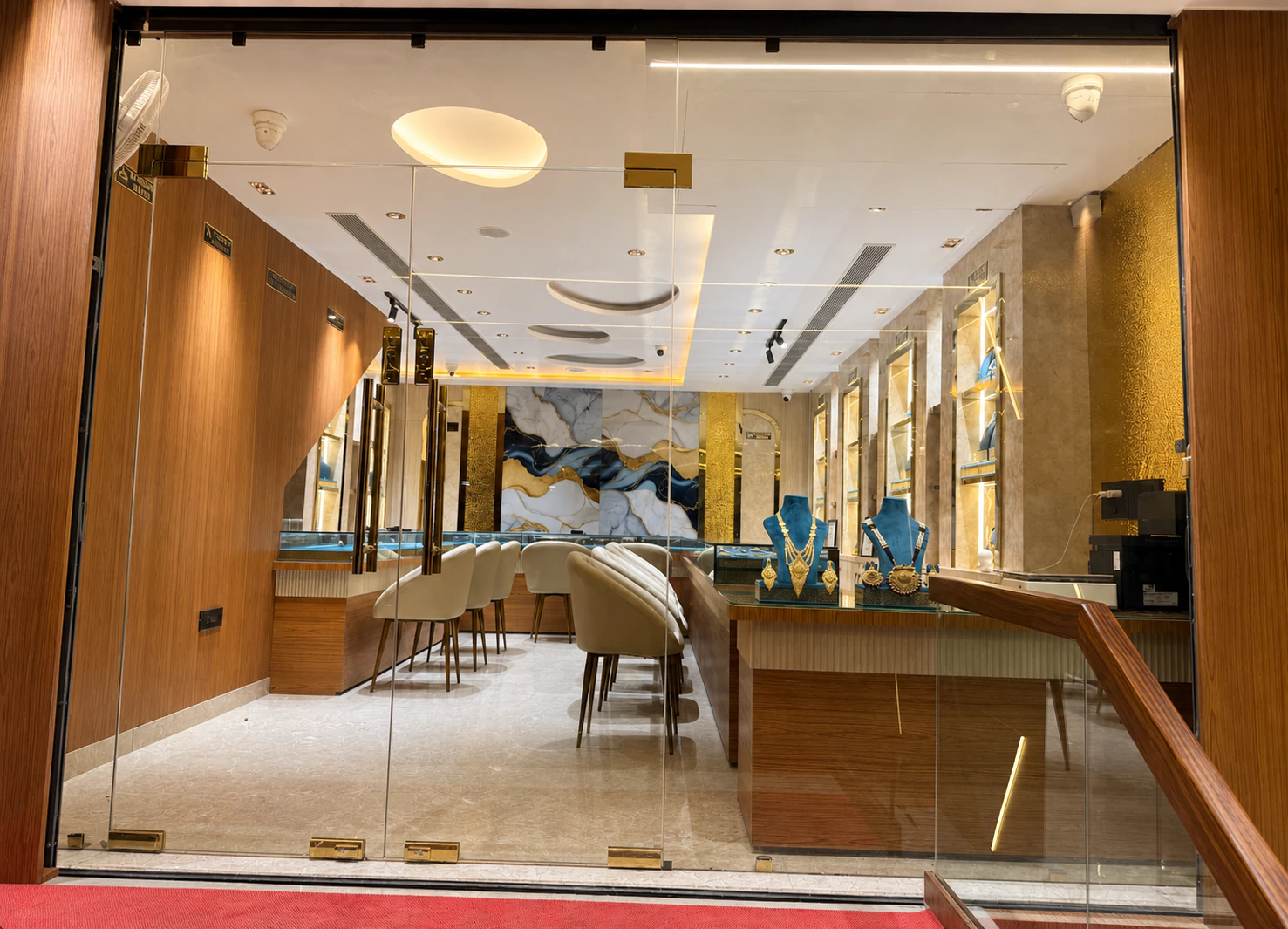 Varun Jewellers showroom interior
